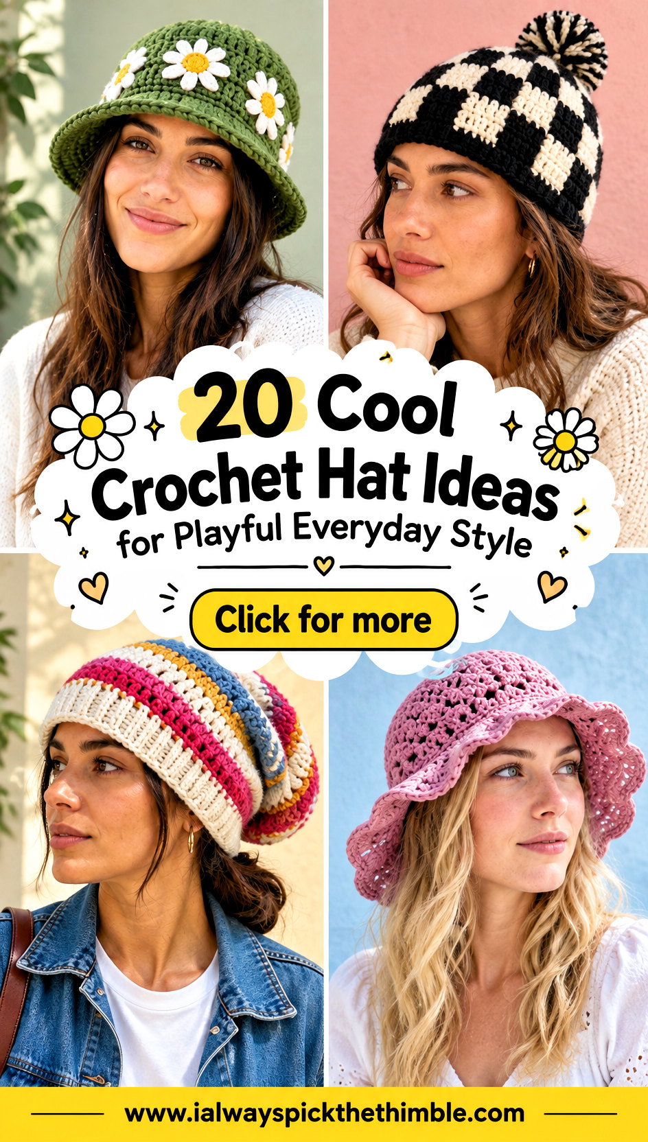 20 Cool Crochet Hat Ideas for Playful Everyday Style - 20 Cool Crochet Hat Ideas for Playful Everyday Style