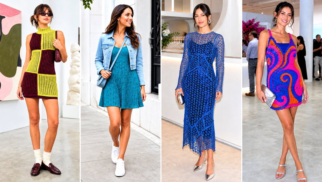 20 Crochet 60s Dress Outfit Ideas for Retro Summer Style