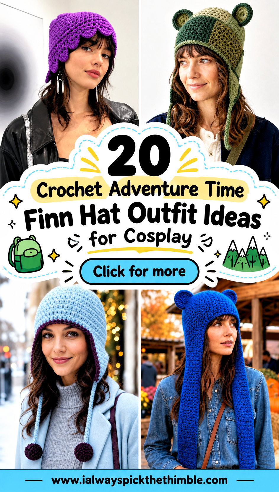 20 Crochet Adventure Time Finn Hat Outfit Ideas for Cosplay - 20 Crochet Adventure Time Finn Hat Outfit Ideas for Cosplay