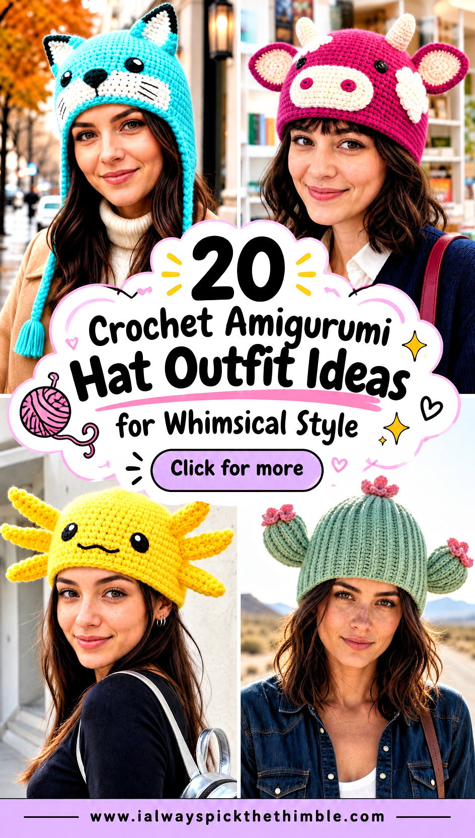 20 Crochet Amigurumi Hat Outfit Ideas for Whimsical Style - 20 Crochet Amigurumi Hat Outfit Ideas for Whimsical Style