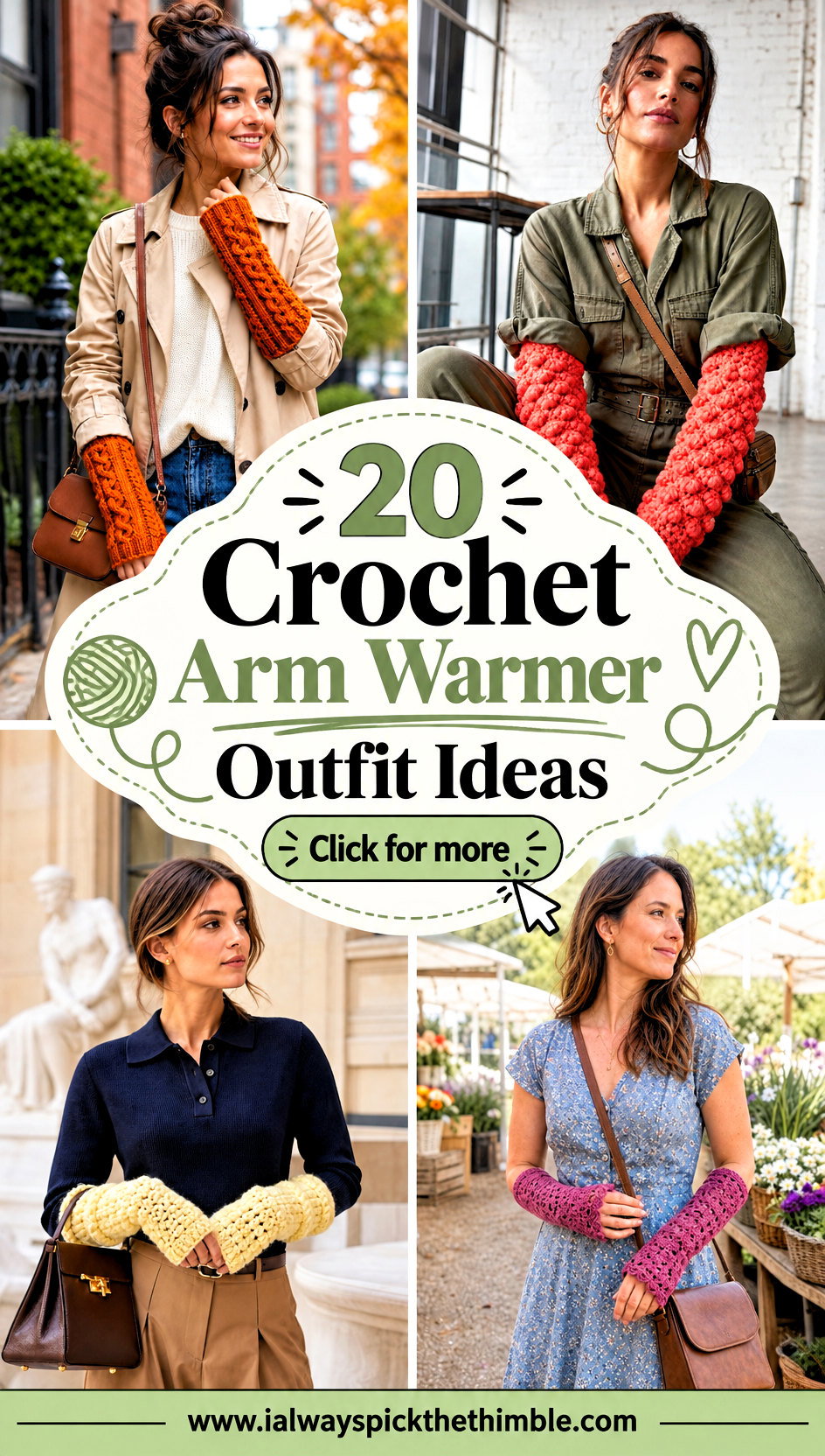 20 Crochet Arm Warmer Outfit Ideas for Cozy Layers - 20 Crochet Arm Warmer Outfit Ideas for Cozy Layers