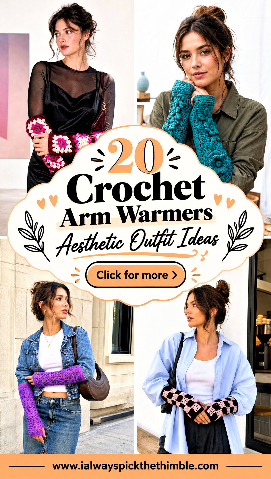 20 Crochet Arm Warmers Aesthetic Outfit Ideas for Fall - 20 Crochet Arm Warmers Aesthetic Outfit Ideas for Fall