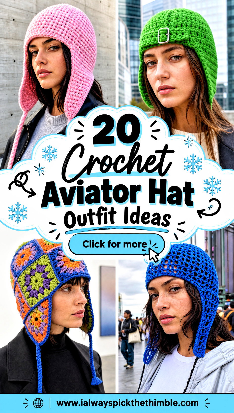 20 Crochet Aviator Hat Outfit Ideas for Winter Walks - 20 Crochet Aviator Hat Outfit Ideas for Winter Walks