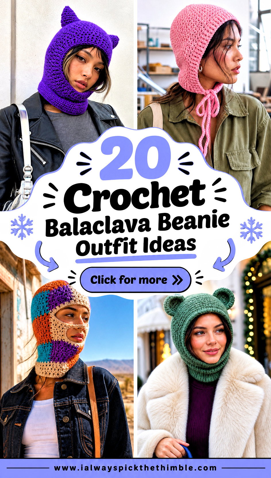 20 Crochet Balaclava Beanie Outfit Ideas for Cold Days - 20 Crochet Balaclava Beanie Outfit Ideas for Cold Days