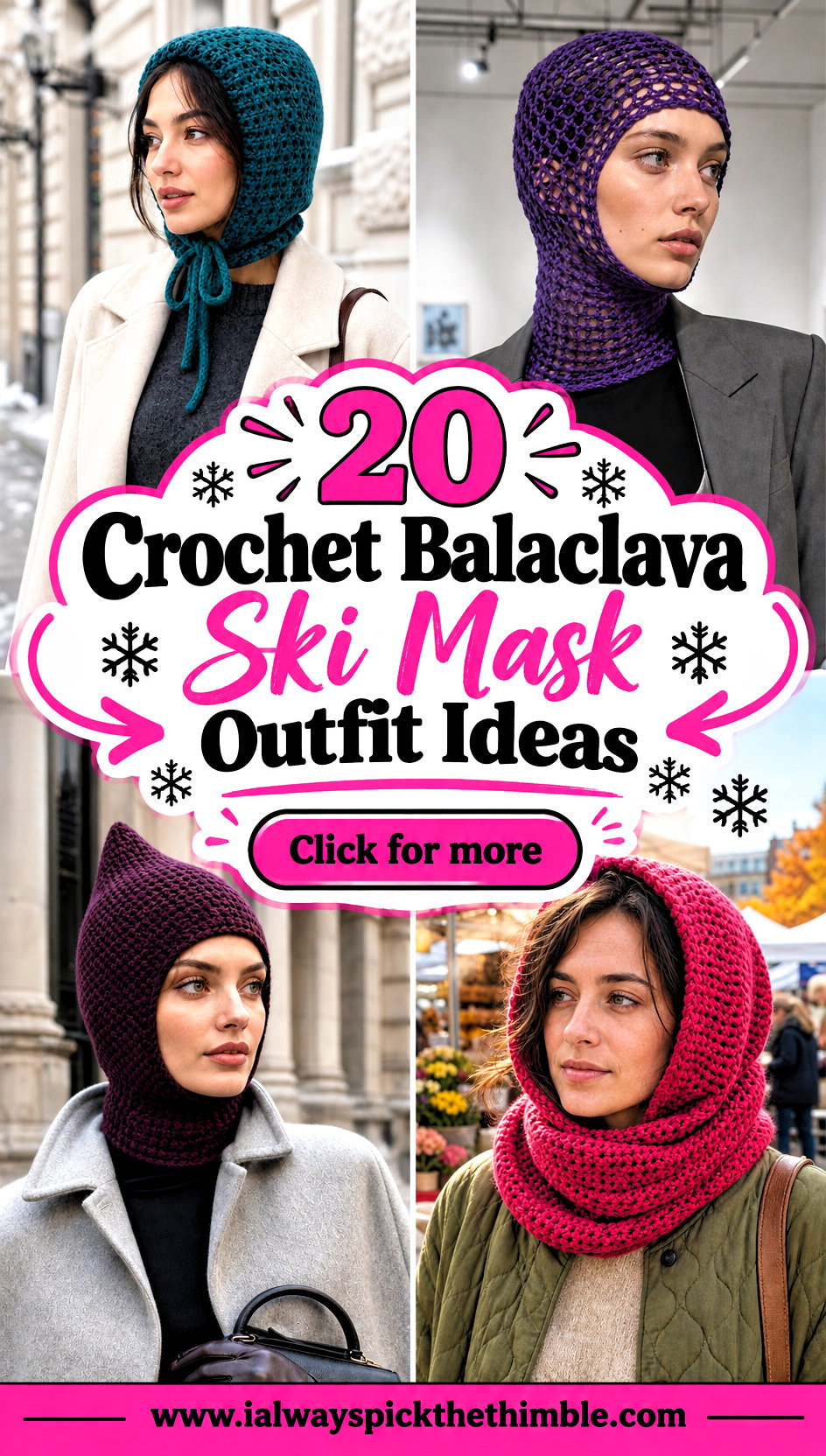 20 Crochet Balaclava Ski Mask Outfit Ideas for Snow Days - 20 Crochet Balaclava Ski Mask Outfit Ideas for Snow Days