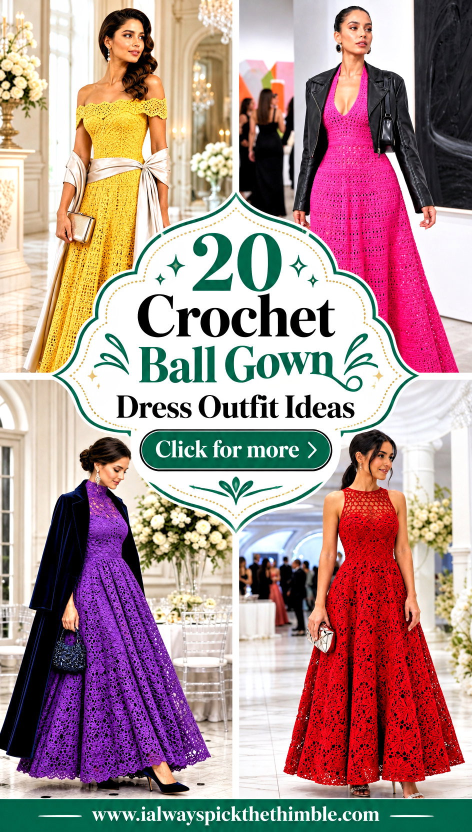 20 Crochet Ball Gown Dress Outfit Ideas for Formal Events - 20 Crochet Ball Gown Dress Outfit Ideas for Formal Events