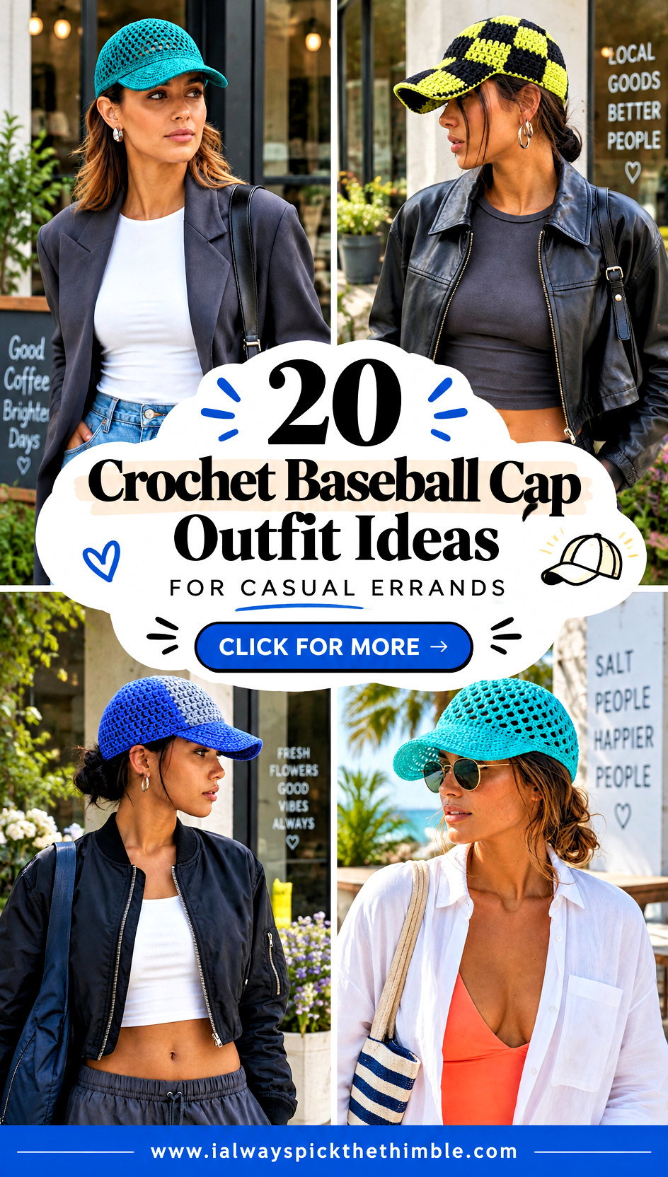 20 Crochet Baseball Cap Outfit Ideas for Casual Errands - 20 Crochet Baseball Cap Outfit Ideas for Casual Errands
