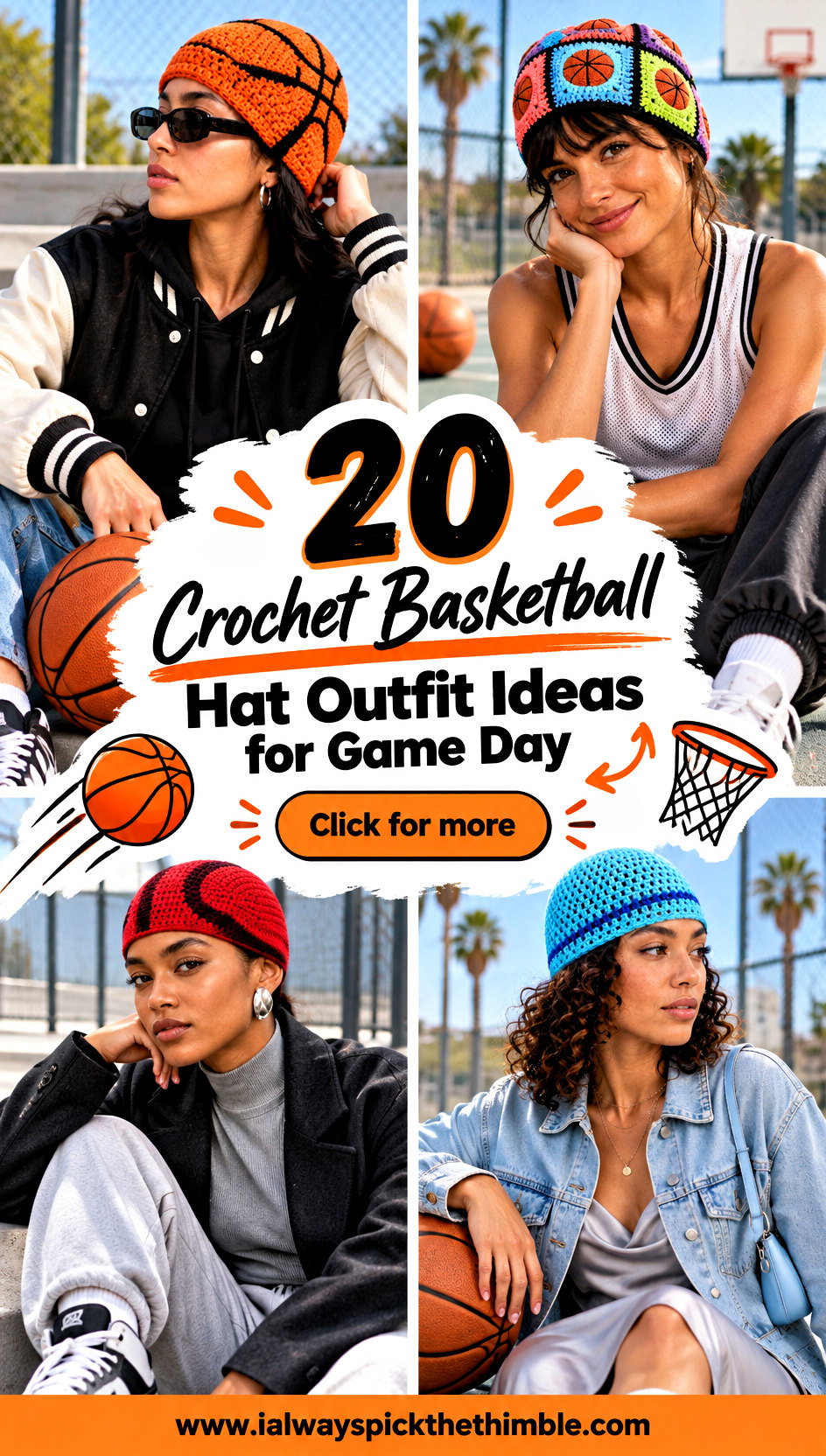 20 Crochet Basketball Hat Outfit Ideas for Game Day - 20 Crochet Basketball Hat Outfit Ideas for Game Day