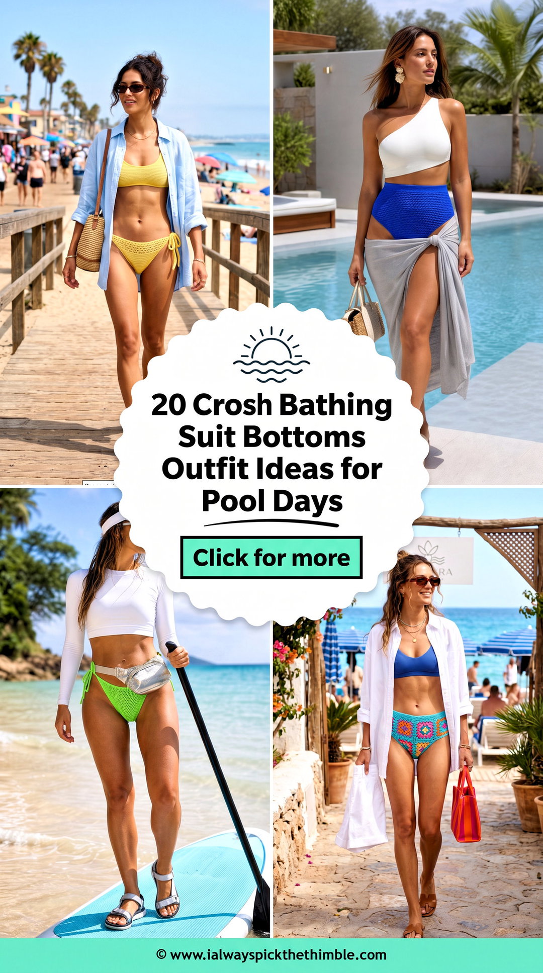 20 Crochet Bathing Suit Bottoms Outfit Ideas for Pool Days - 20 Crochet Bathing Suit Bottoms Outfit Ideas for Pool Days