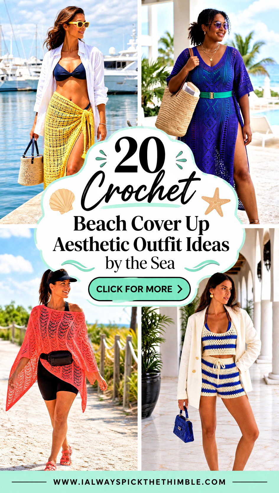20 Crochet Beach Cover Up Aesthetic Outfit Ideas by the Sea - 20 Crochet Beach Cover Up Aesthetic Outfit Ideas by the Sea
