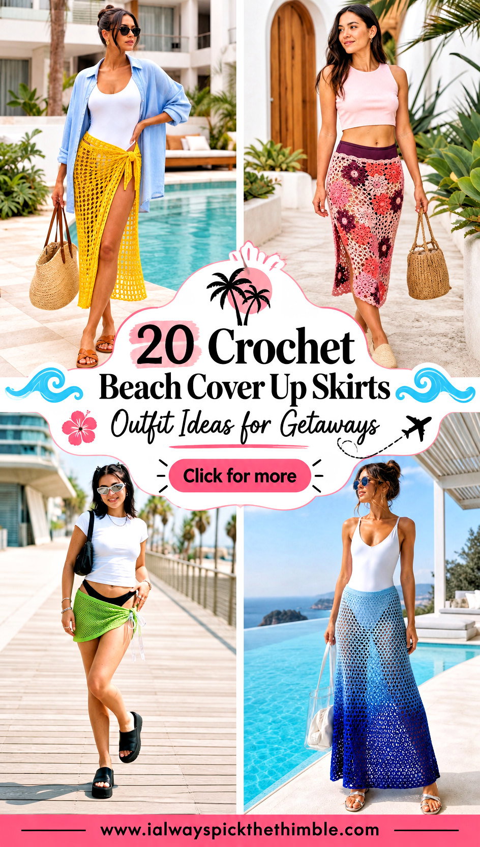 20 Crochet Beach Cover Up Skirts Outfit Ideas for Getaways - 20 Crochet Beach Cover Up Skirts Outfit Ideas for Getaways
