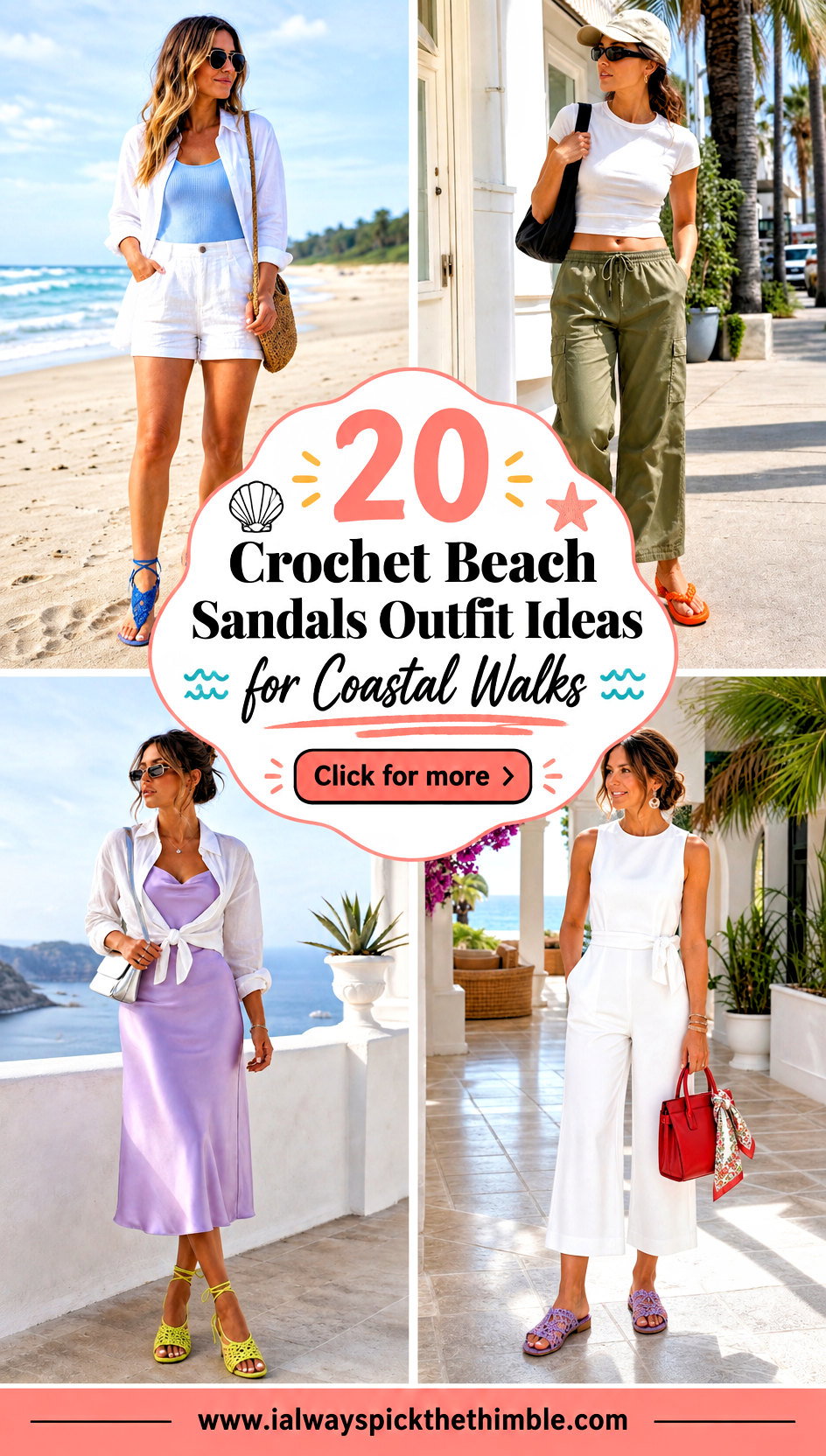 20 Crochet Beach Sandals Outfit Ideas for Coastal Walks - 20 Crochet Beach Sandals Outfit Ideas for Coastal Walks