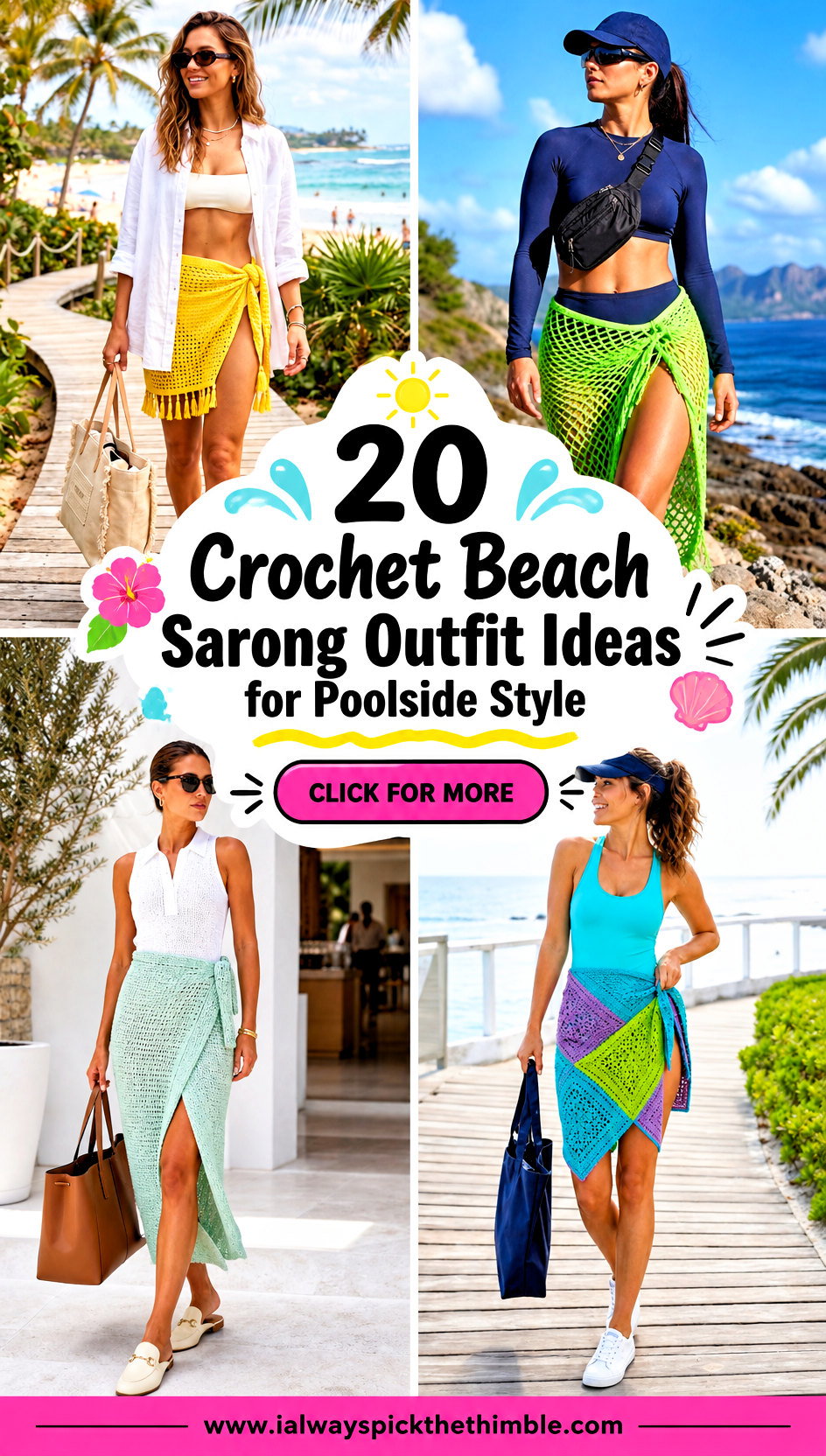 20 Crochet Beach Sarong Outfit Ideas for Poolside Style - 20 Crochet Beach Sarong Outfit Ideas for Poolside Style