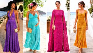 20 Crochet Beach Wedding Dress Outfit Ideas for Boho Brides