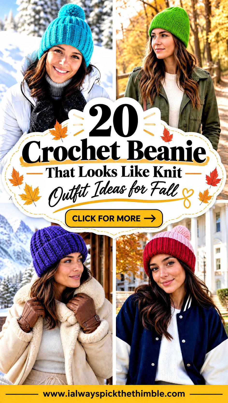 20 Crochet Beanie That Looks Like Knit Outfit Ideas for Fall - 20 Crochet Beanie That Looks Like Knit Outfit Ideas for Fall