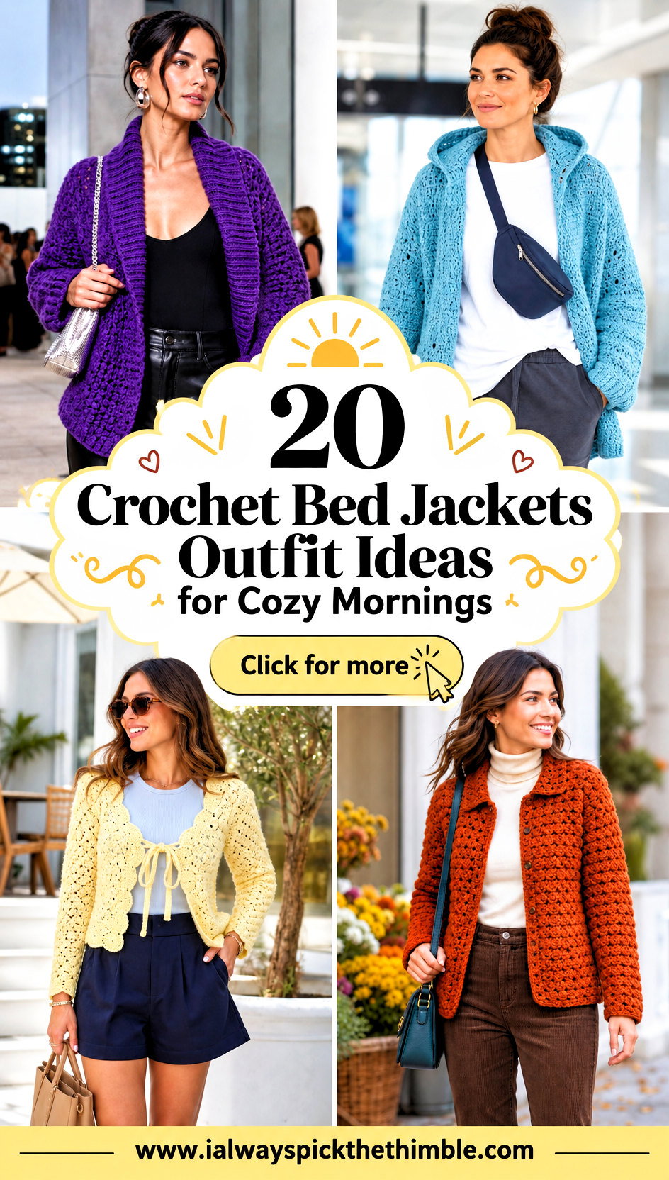 20 Crochet Bed Jackets Outfit Ideas for Cozy Mornings - 20 Crochet Bed Jackets Outfit Ideas for Cozy Mornings
