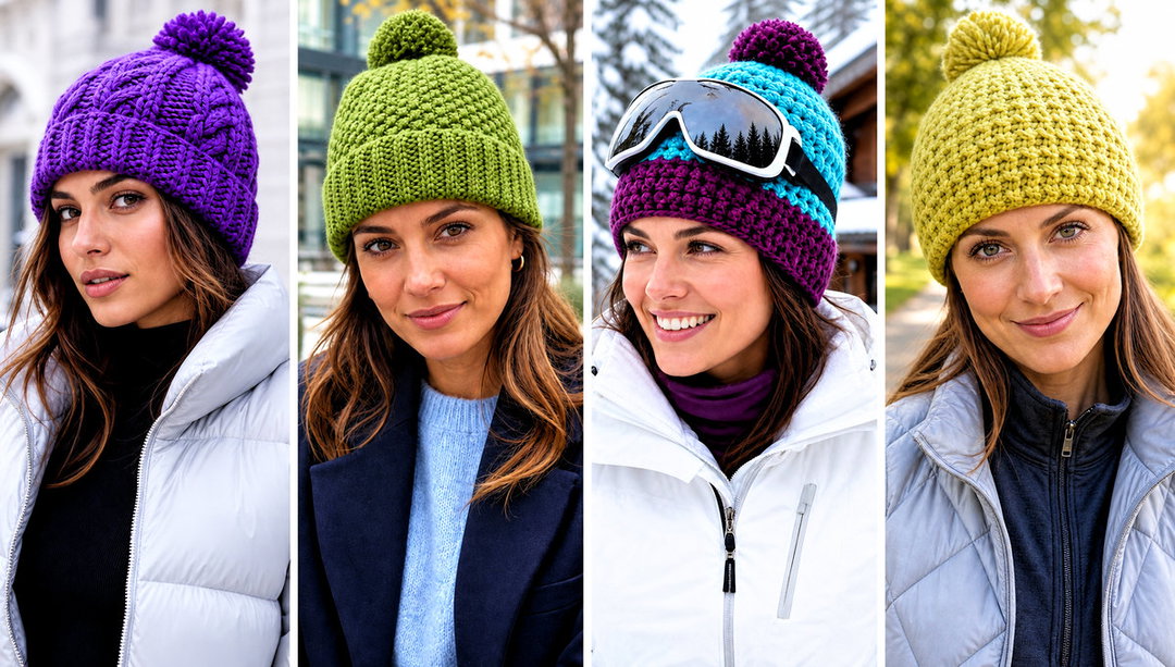 20 Crochet Bobble Hat Outfit Ideas for Winter Walks