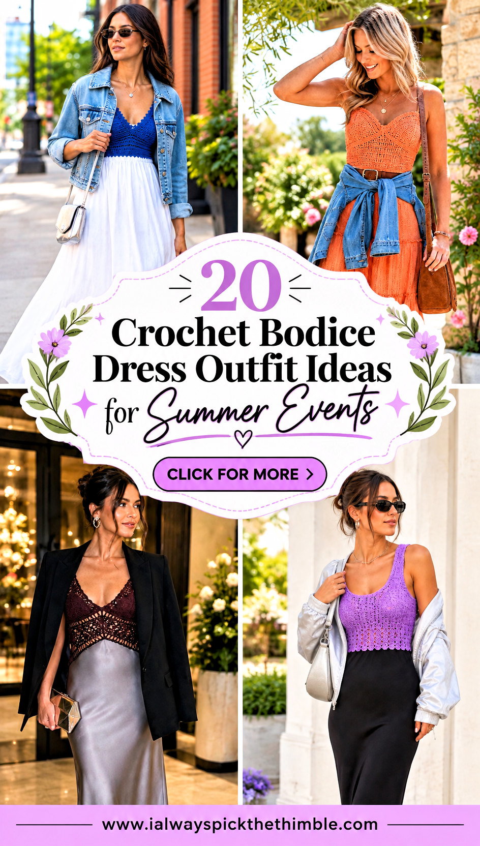 20 Crochet Bodice Dress Outfit Ideas for Summer Events - 20 Crochet Bodice Dress Outfit Ideas for Summer Events