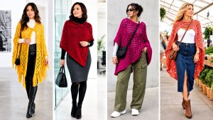 20 Crochet Boho Poncho Outfit Ideas for Breezy Weather