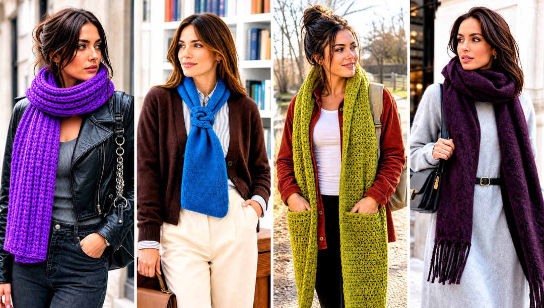 20 Crochet Bonfire Scarf Outfit Ideas for Cozy Nights