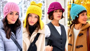 20 Crochet Bow Hat Outfit Ideas for Playful Winter Style