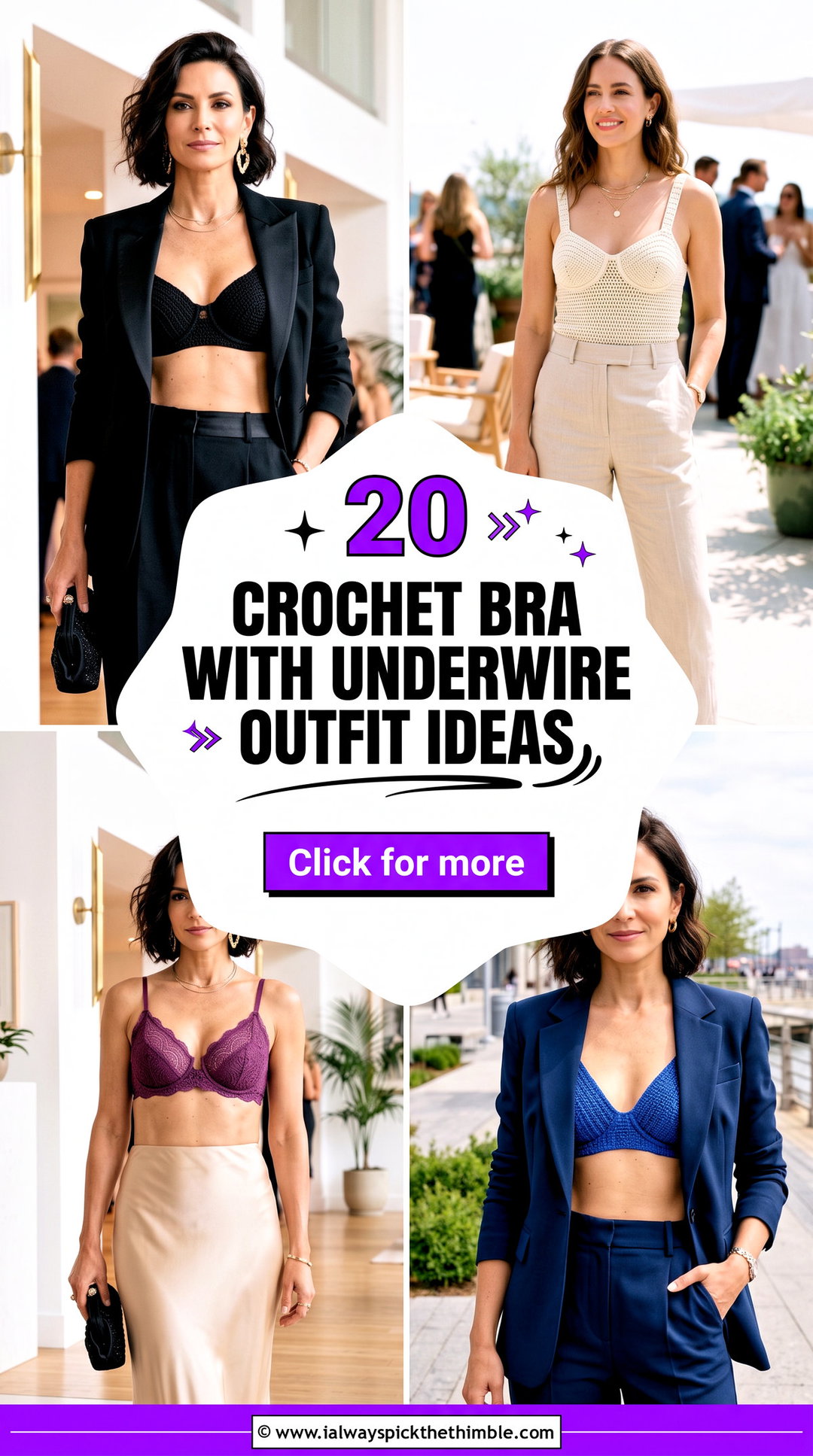20 Crochet Bra With Underwire Outfit Ideas for a Night Out - 20 Crochet Bra With Underwire Outfit Ideas for a Night Out