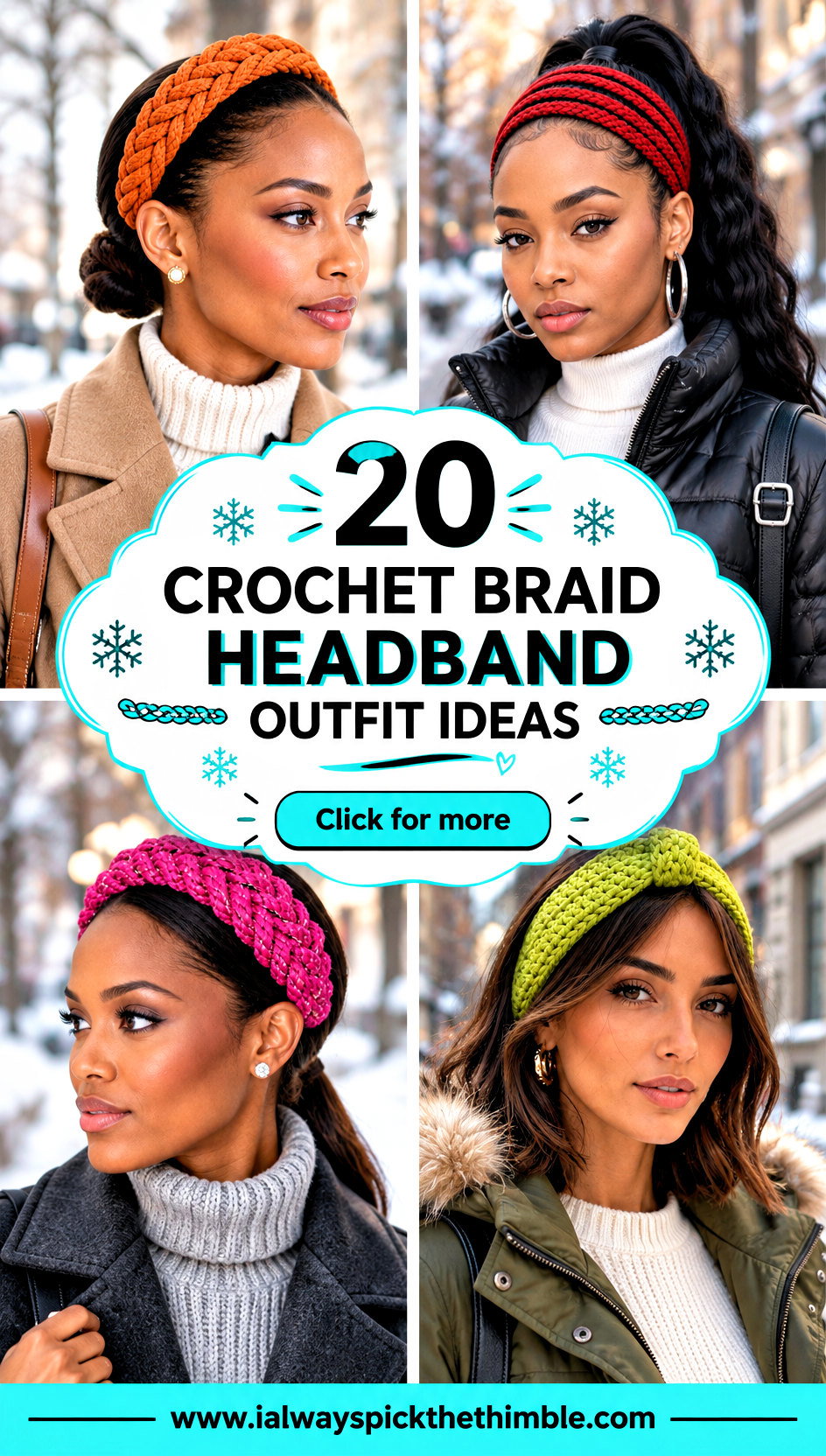 20 Crochet Braid Headband Outfit Ideas for Chilly Days - 20 Crochet Braid Headband Outfit Ideas for Chilly Days