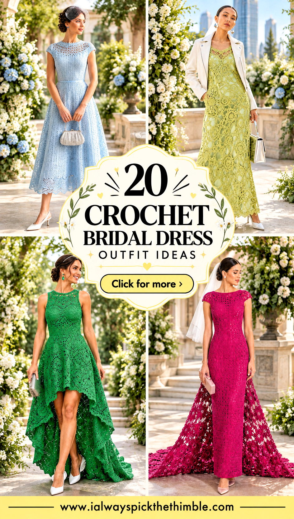 20 Crochet Bridal Dress Outfit Ideas for a Boho Wedding - 20 Crochet Bridal Dress Outfit Ideas for a Boho Wedding