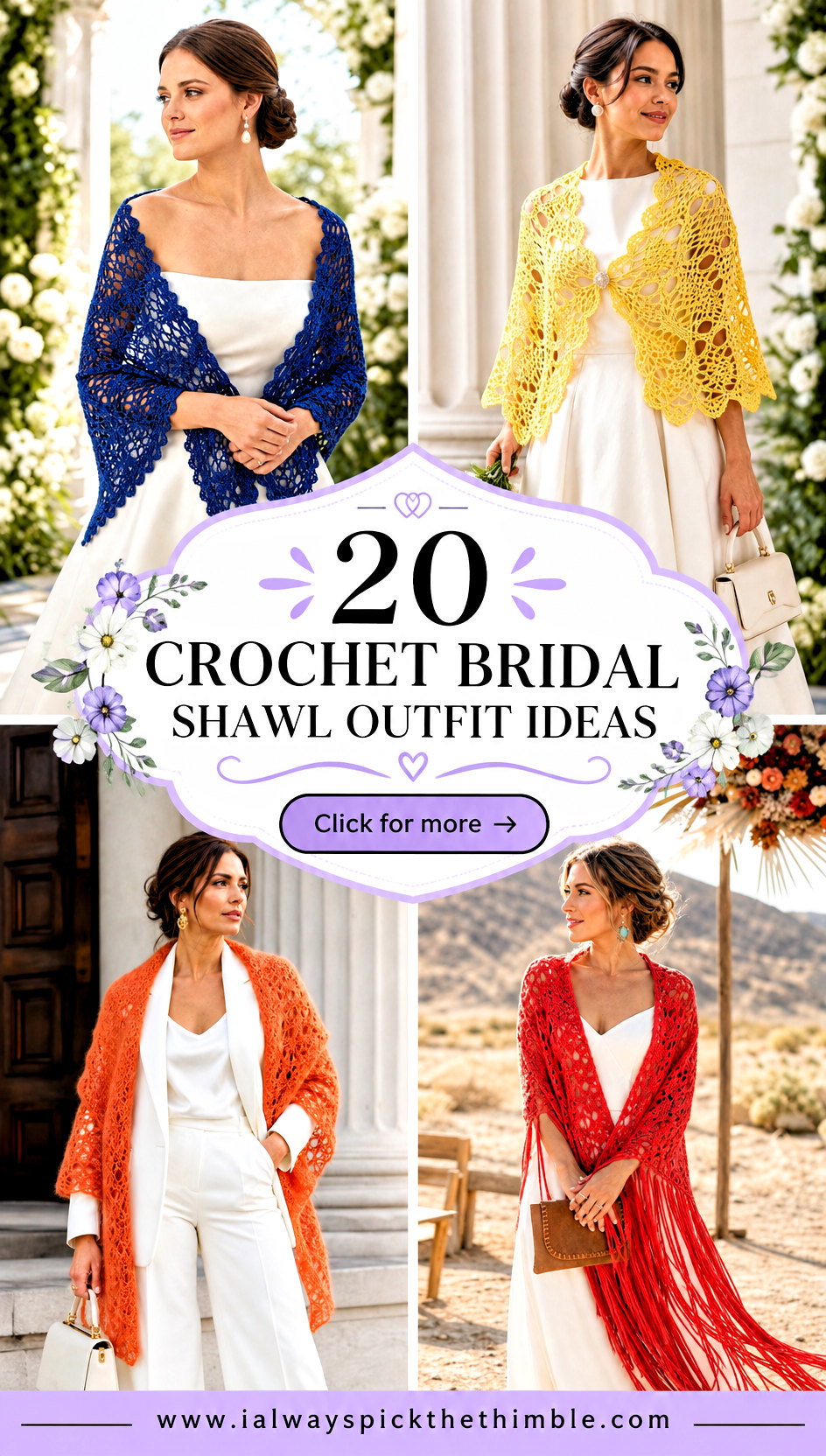 20 Crochet Bridal Shawl Outfit Ideas for Wedding Layers - 20 Crochet Bridal Shawl Outfit Ideas for Wedding Layers
