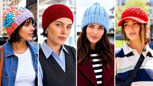 20 Crochet Bubble Hat Outfit Ideas for Cold Weather