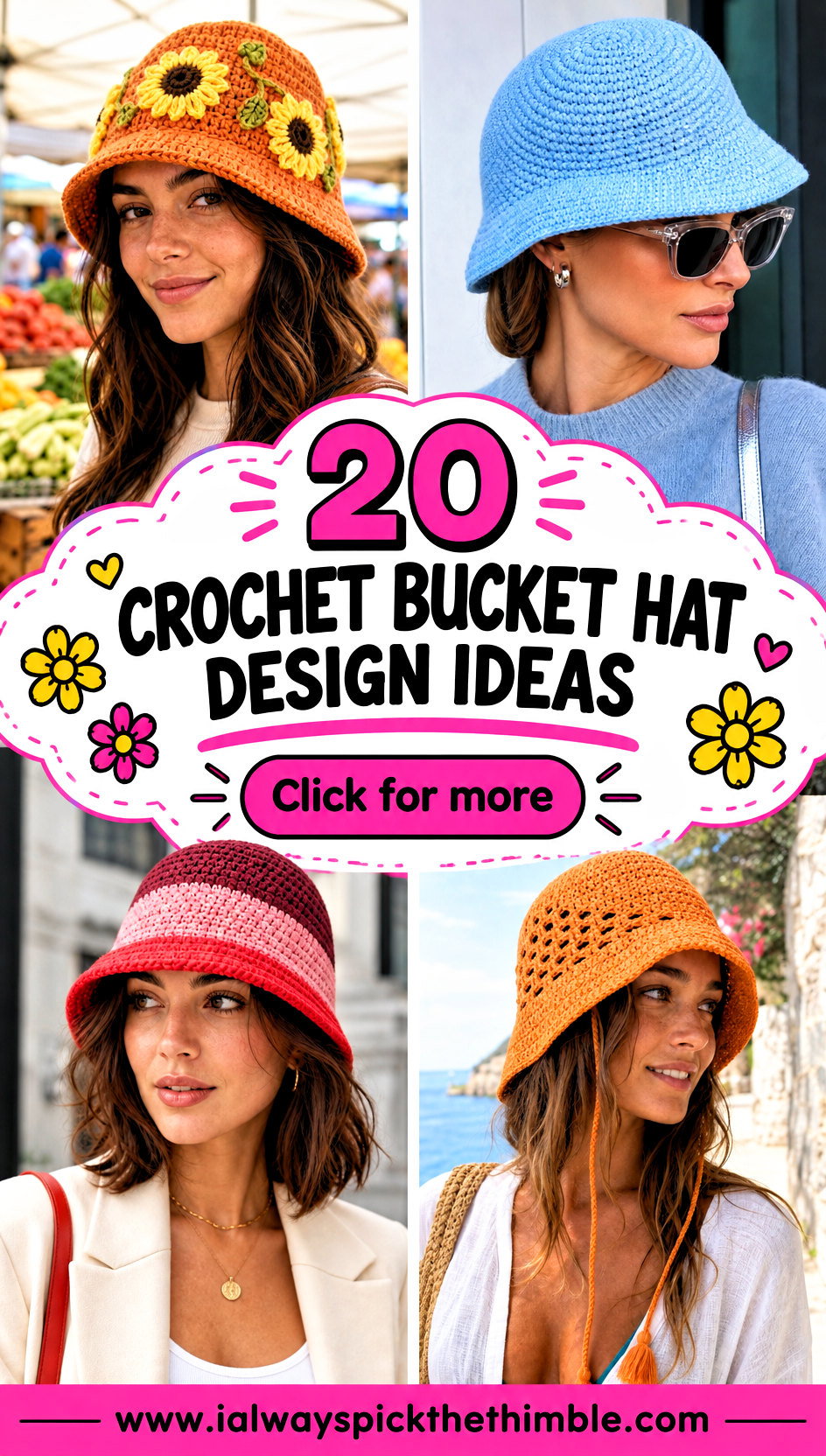 20 Crochet Bucket Hat Design Ideas for Colorful Style - 20 Crochet Bucket Hat Design Ideas for Colorful Style