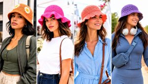 20 Crochet Bucket Hat for Women Outfit Ideas for Beach Days