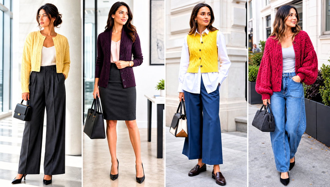 20 Crochet Cable Cardigan Outfit Ideas for Relaxed Outings