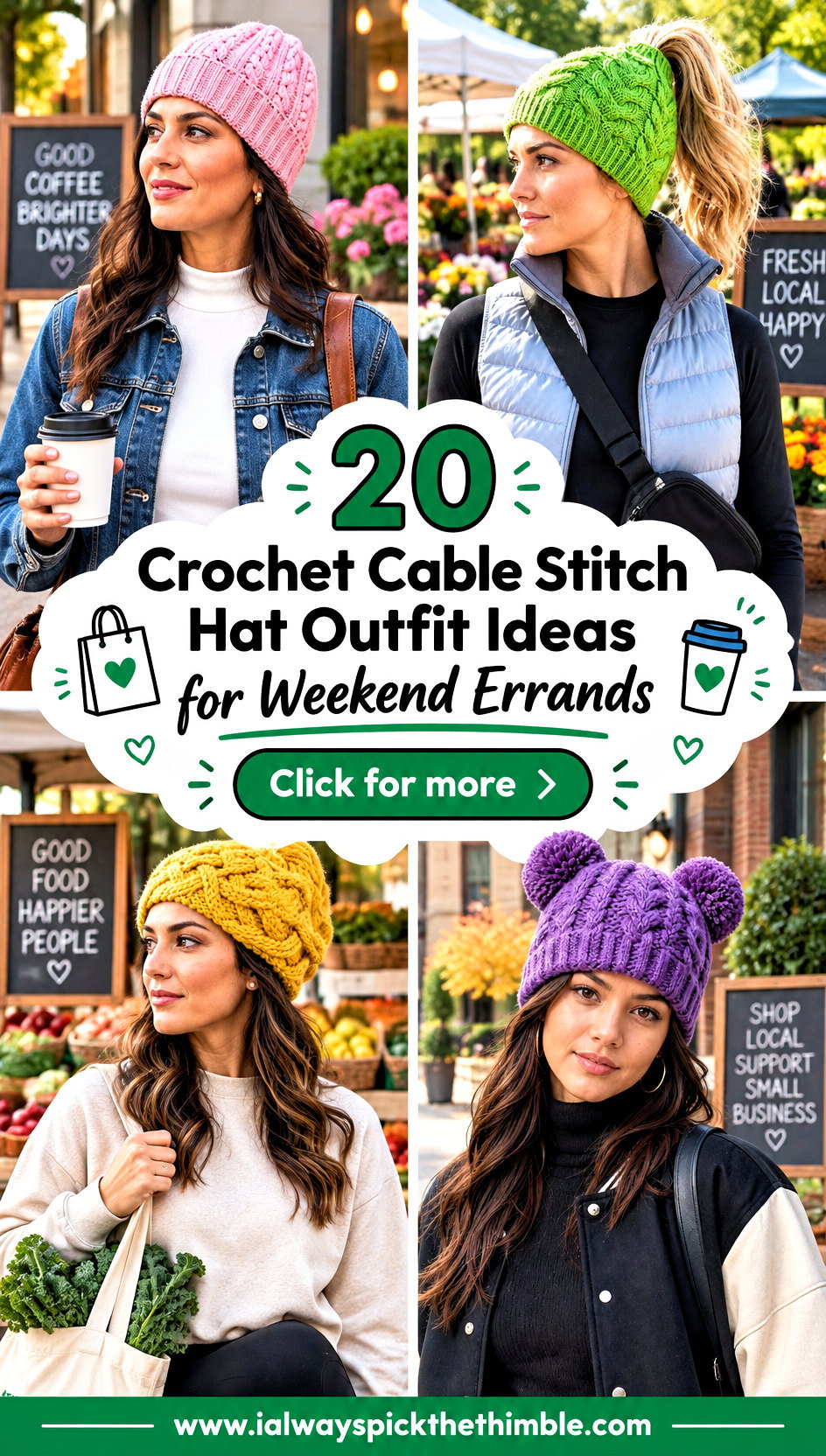 20 Crochet Cable Stitch Hat Outfit Ideas for Weekend Errands - 20 Crochet Cable Stitch Hat Outfit Ideas for Weekend Errands
