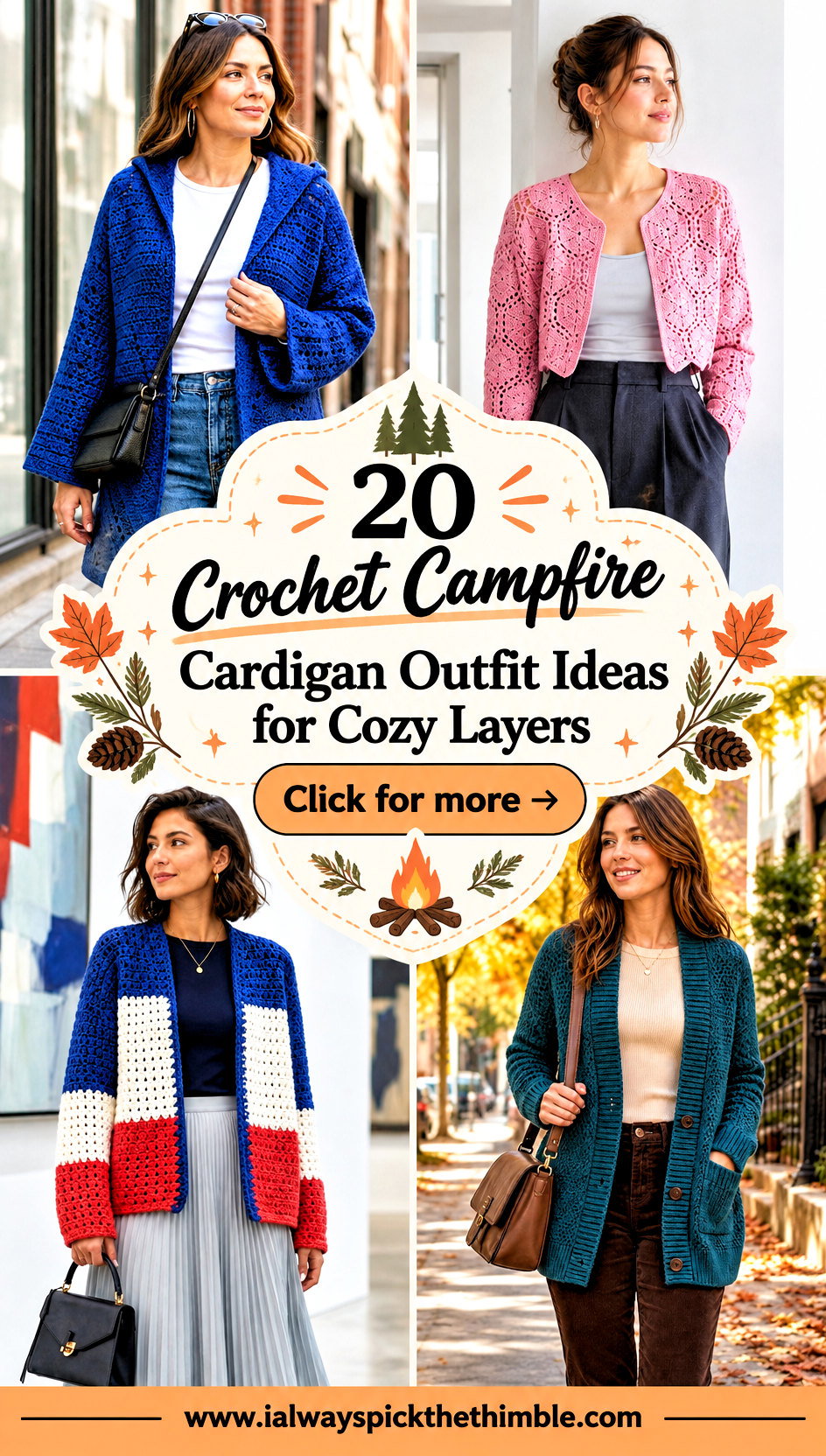 20 Crochet Campfire Cardigan Outfit Ideas for Cozy Layers - 20 Crochet Campfire Cardigan Outfit Ideas for Cozy Layers