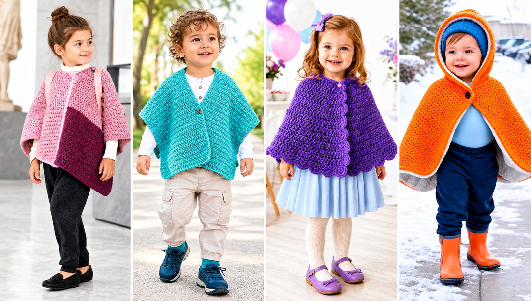 20 Crochet Car Seat Poncho Outfit Ideas for Family Trips