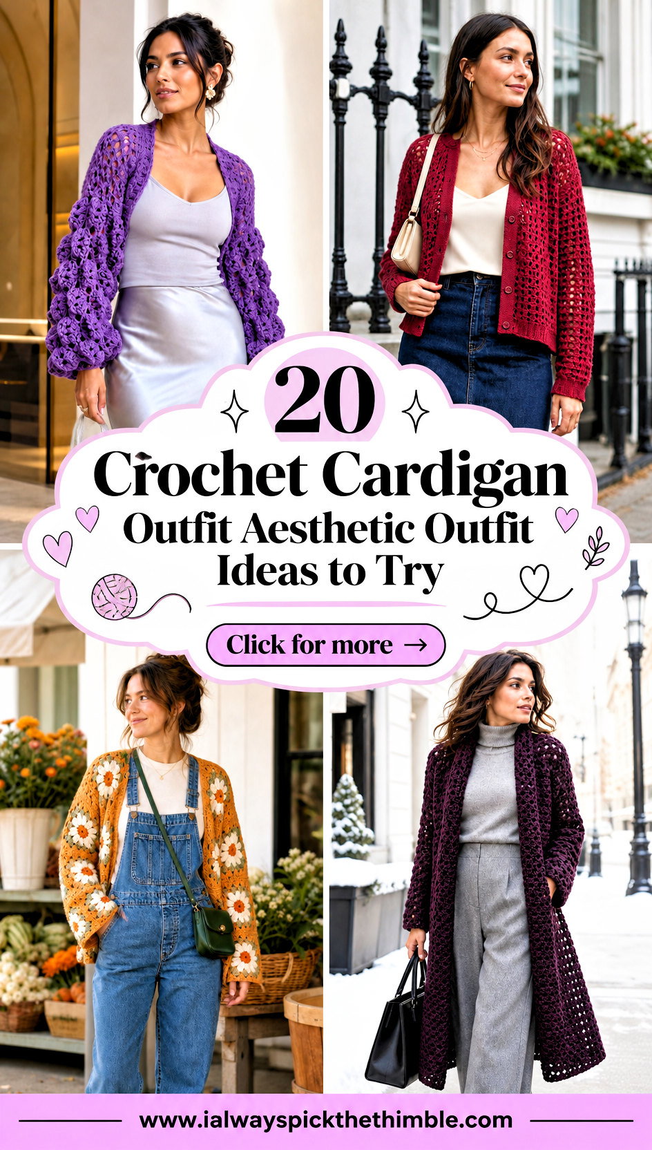20 Crochet Cardigan Outfit Aesthetic Outfit Ideas to Try - 20 Crochet Cardigan Outfit Aesthetic Outfit Ideas to Try