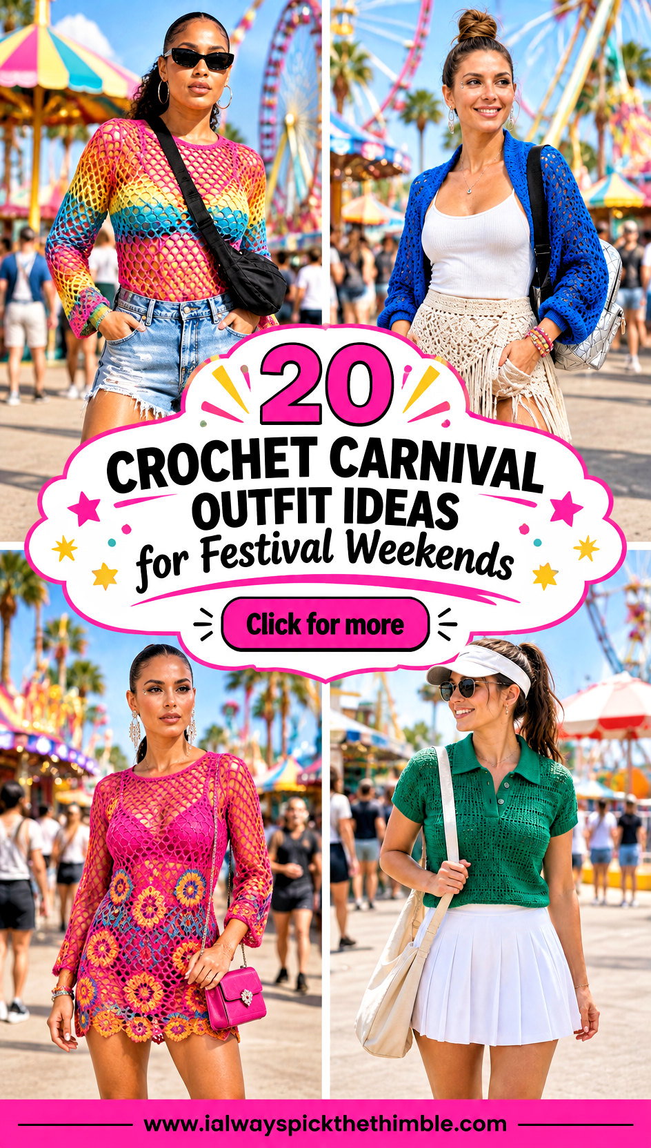 20 Crochet Carnival Outfit Ideas for Festival Weekends - 20 Crochet Carnival Outfit Ideas for Festival Weekends