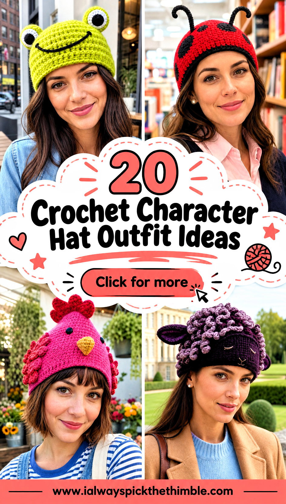20 Crochet Character Hat Outfit Ideas for Playful Layers - 20 Crochet Character Hat Outfit Ideas for Playful Layers