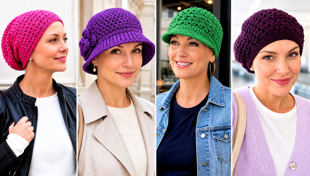 20 Crochet Chemo Hat Outfit Ideas for Soft Simple Looks