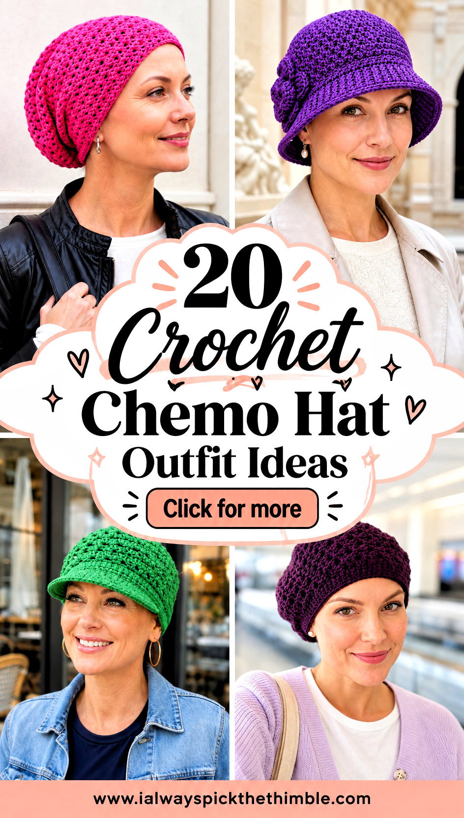 20 Crochet Chemo Hat Outfit Ideas for Soft Simple Looks - 20 Crochet Chemo Hat Outfit Ideas for Soft, Simple Looks