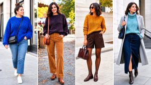 20 Crochet Chenille Sweater Outfit Ideas for Relaxed Style