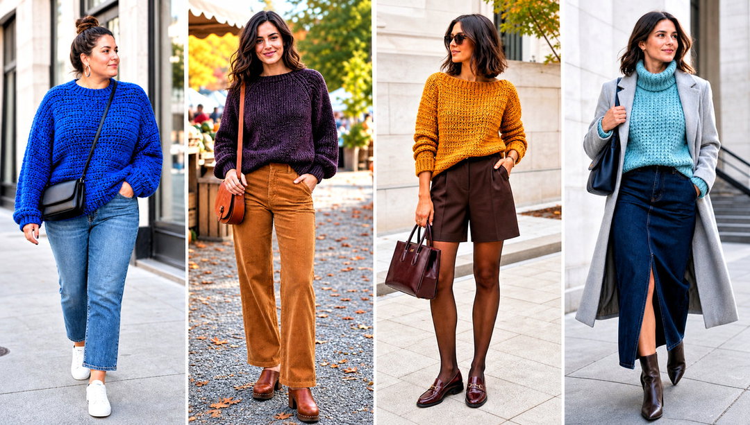 20 Crochet Chenille Sweater Outfit Ideas for Relaxed Style