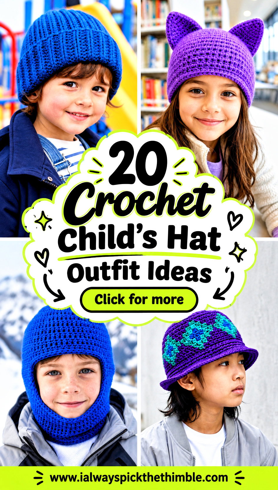 20 Crochet Childs Hat Outfit Ideas for Outdoor Play - 20 Crochet Child’s Hat Outfit Ideas for Outdoor Play