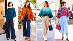 20 Crochet Circular Poncho Outfit Ideas for Cozy Outings