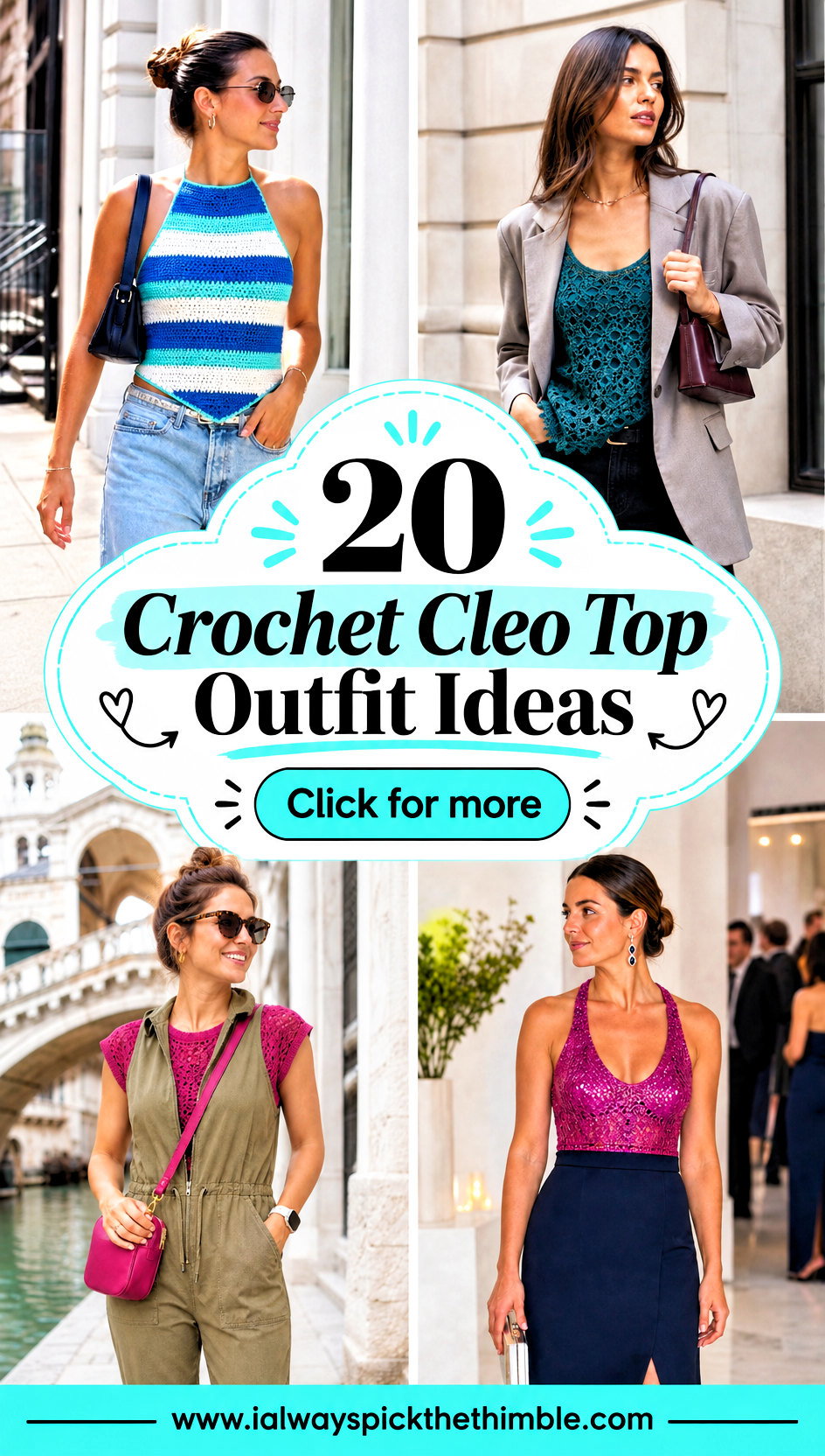 20 Crochet Cleo Top Outfit Ideas for Warm-Weather Style - 20 Crochet Cleo Top Outfit Ideas for Warm-Weather Style