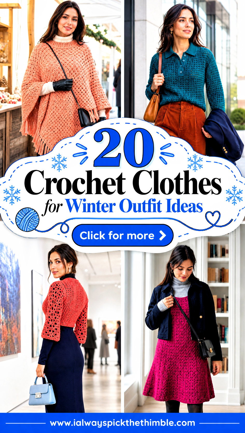 20 Crochet Clothes for Winter Outfit Ideas for Cold Days - 20 Crochet Clothes for Winter Outfit Ideas for Cold Days
