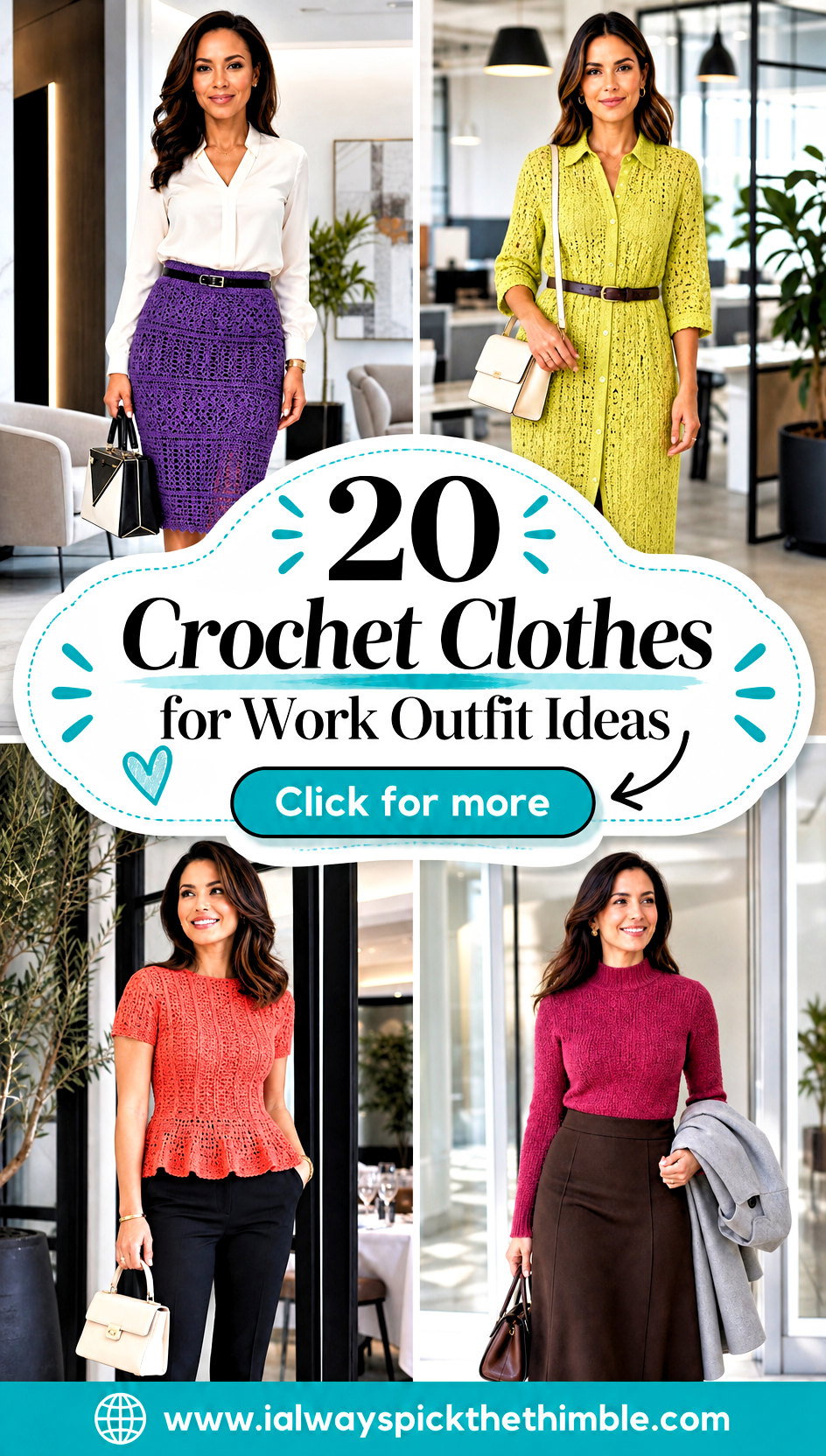 20 Crochet Clothes for Work Outfit Ideas for Office Layers - 20 Crochet Clothes for Work Outfit Ideas for Office Layers