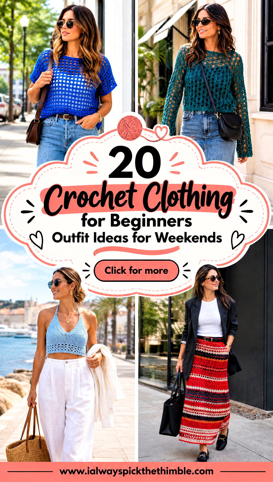 20 Crochet Clothing for Beginners Outfit Ideas for Weekends - 20 Crochet Clothing for Beginners Outfit Ideas for Weekends