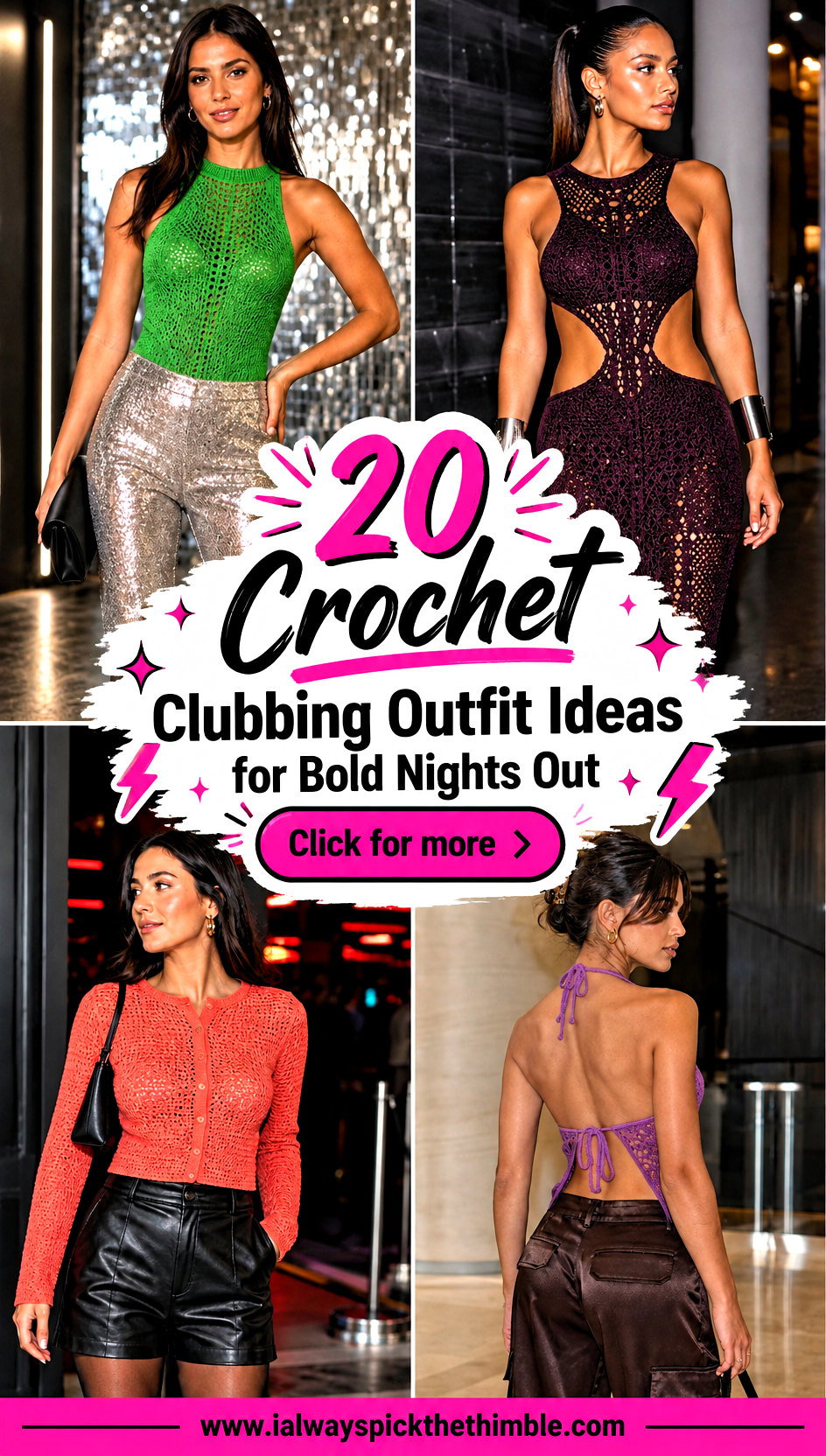 20 Crochet Clubbing Outfit Ideas for Bold Nights Out - 20 Crochet Clubbing Outfit Ideas for Bold Nights Out